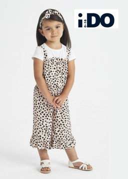 Комплект. Комбинезон из вискозы, футболка и повязка