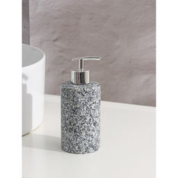 Аксессуары для ванной Доляна Гранит, 3 предмета, дозатор 350 мл, мыльница, стакан, серые фото 2
