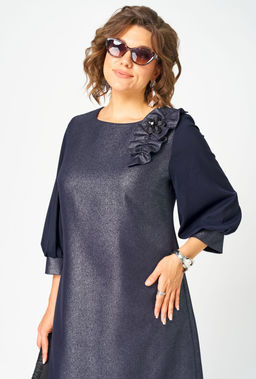 Платье EVA GRANT 7310D синий баклажан