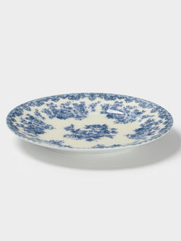 Тарелка Добрушский завод «Версаль», d=17.5 см, фарфор, белая, синяя