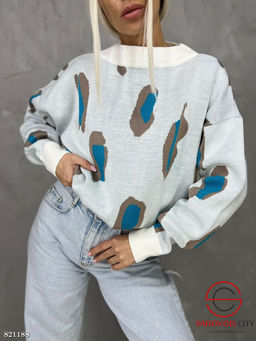 Свитер женский с рисунком - Bruno фото 4