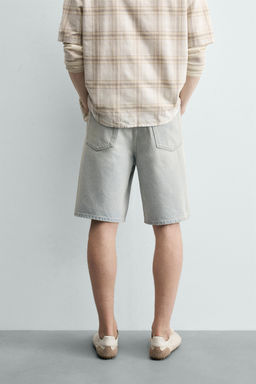 BERMUDA DENIM RELAXED FIT / Azul claro