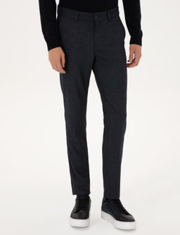 Lacivert Slim Fit Kanvas Pantolon - Pierre cardin фото 2