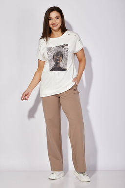 Костюм ТАиЕР 1283 белый,бежевый