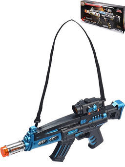 Автомат с прицелом на батар., 37см (2032298-1) свет, звук, в коробке 38*20см