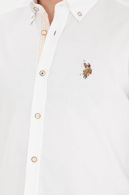 Мужская белая рубашка с длинным рукавом - U.s. polo assn фото 14