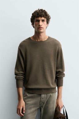 TWISTED YARN TEXTURED SWEATER - Zara фото 2