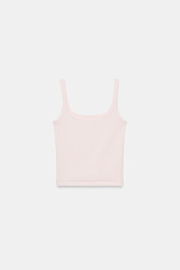 TOP TIRANTES ALGOD?N MODAL / Rosa pastel