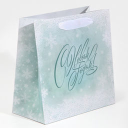 Пакет ламинированный квадратный Вьюга, 22 22 11 см - Дарите счастье фото 2