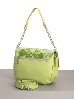 LACCOMA сумка Y1667-1-фисташковый натуральная кожа хлопок  фото 3