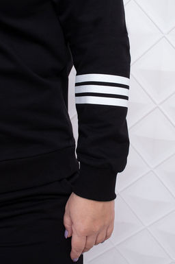 Арт. 2361 Костюм с брюками женский 50-58 (5 шт) Цвет:верх-черный,низ-черный - Калинка фото 7