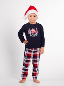 Пижама детская кулирка с брюками "НОВОГОДНЯЯ СКАЗКА"