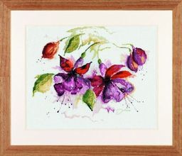 Набор для вышивания LANARTE PN-0008026 Фиолетовые цветы 49 x 39 см