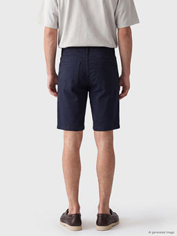Slim Fit Gabardin Erkek ?ort - Waikiki фото 3
