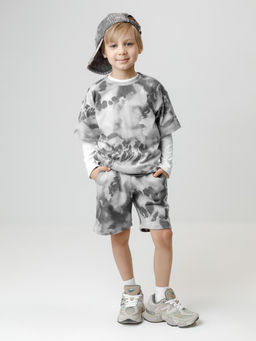 КР 400840/речной перламутр,размытая фактура к628 шорты для мал