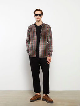 Slim Fit Uzun Kollu Ekose Erkek G?mlek