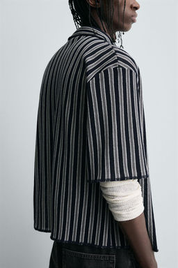 STRIPED JACQUARD SHIRT - Zara фото 6
