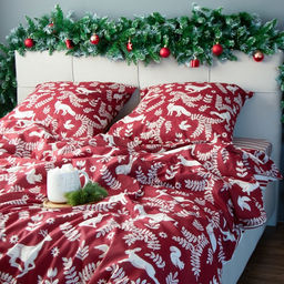 Постельное бельё Этель евро Christmas time 200х217 см, 220х240 см, 70х70 см - 2 штуки  фото 6