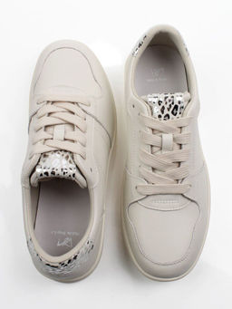 03-A1019-2 LT. BEIGE Полуботинки спортивные женские (натуральная кожа)