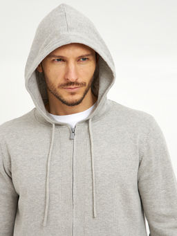 кардиган мужской хлопковый на молнии и с капюшоном - Glenfield фото 8