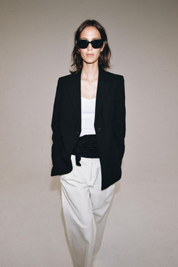 BLAZER SLIM CON LANA ZW COLLECTION LIMITED EDITION / Negro - Zara фото 8