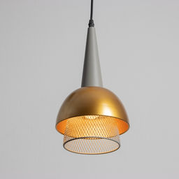 Светильник «Лакки» 1×40 Вт Е27серо /золотой 18×18×35(135)см