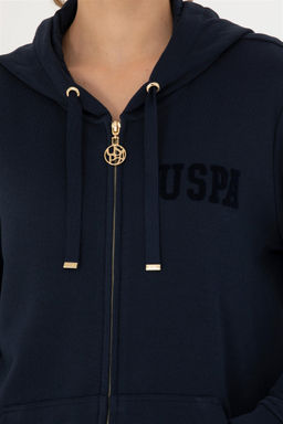 Женская темно-синяя толстовка с капюшоном Неожиданная скидка в корзине - U.s. polo assn фото 7