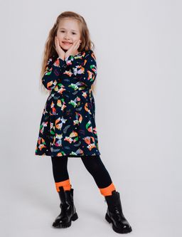 Платье Эля лисы разноцветные - Sovalina фото 3