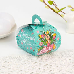 Цена за 10 шт. Коробочка подарочная для яйца «Кролик» на пасху, 25×30 см