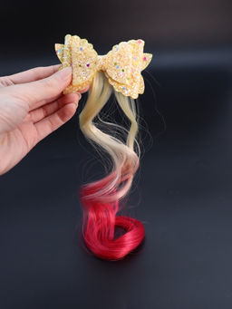 Заколка "Beautiful curl", white (8.5*5.5 см, L=30 см)