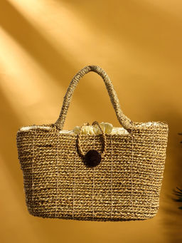 Сумка плетёная из сиграсса, 32×12×35 см