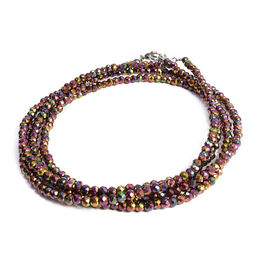 Бусы Шпинель Сочный гранат d-3мм 43см с алмазной огранкой