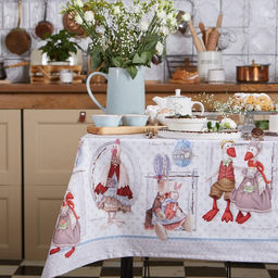 Скатерть Этель Пасхальные Тильды 147х300 см, 100% хлопок, саржа 190 г/м2  фото 14