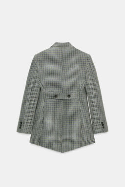ASYMMETRIC CHECK BLAZER WITH WOOL ZW COLLECTION LIMITED EDITION - Zara фото 18