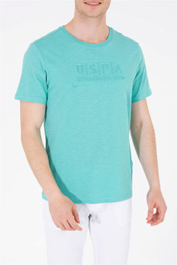 Мужская мятная футболка с круглым вырезом - U.s. polo assn фото 14