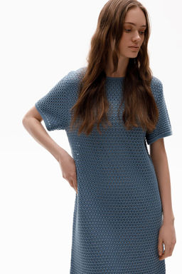 ЕВ 527/пудрово-синий платье жен