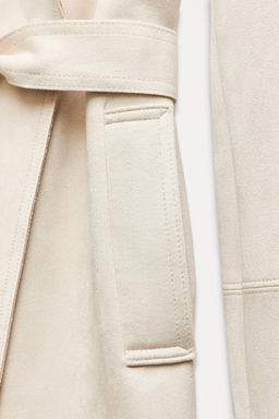 FAUX SUEDE TRENCH COAT - Zara фото 10