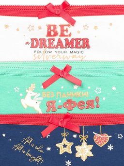 GULB3872/1(3шт. в упаковке) трусы для девочек