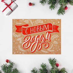 Набор открыток-комплиментов «Новогодние» в наборе 26 шт., 8×6 см