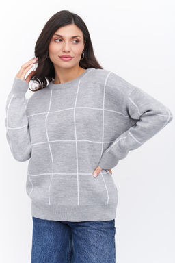 Джемпер В 2008/серо-белый - Злата Стиль фото 3