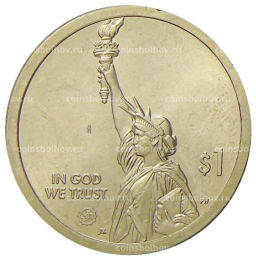 1 доллар 2021 года P США Американские инновации Мост-тоннель через Чесапикский залив