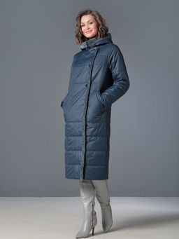 25315 Пальто дем. синий