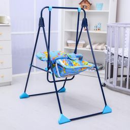 Качели детские напольные «Ветерок-Люкс», синий, МИКС