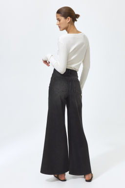 Super Wide High Waist Jeans - H&m фото 4