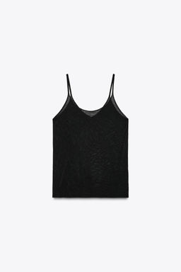 KNITTED STRAPPY TOP - Zara фото 32