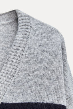 STRIPED KNIT CARDIGAN 100% WOOL - Zara фото 11