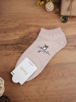 Носки р. 35-40 Птичка короткие / L803 /уп 10/500/1200/ ОДНА ПАРА/ МАРКА