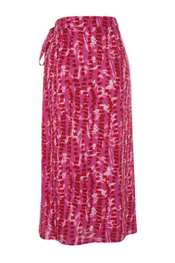 Mor Desenli Kruvaze Viskon Kumas Midi Boy Dokuma Etek TWOSS23ET00294