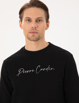 Siyah Regular Fit Sweatshirt - Pierre cardin фото 2