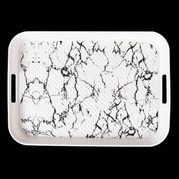 Поднос прямоугольный 38х27 см / 3827 /уп 80/с ручками - Галеонтрейд фото 3